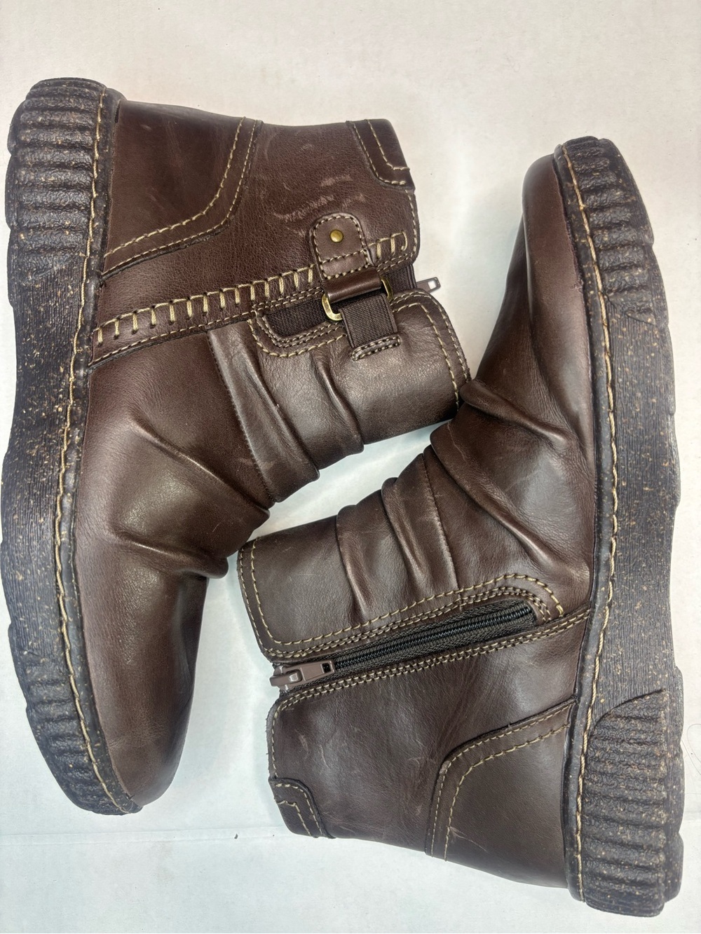 Clarks Leather Caroline Orchid Ankle Boots NEW 7.5
